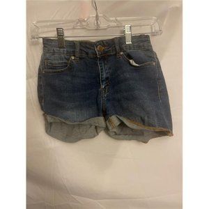 Forever 21 Girls Jean Shorts Cut Offs Size 9/10 Youth Medium Wash 5 Pockets